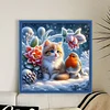 Cat And Birds-11CT Stamped Cross Stitch 40*40cm/15.75*15.75in