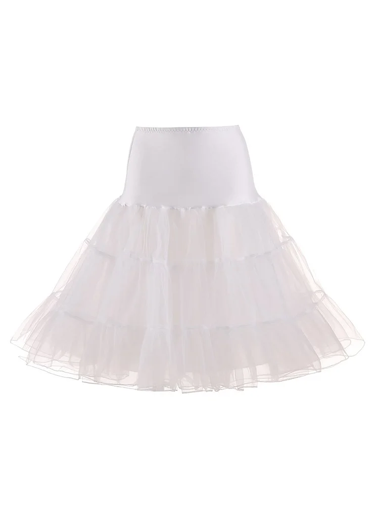 Mayoulove 50s Retro Boneless Skirt Ballet Skirt Petticoat-Mayoulove