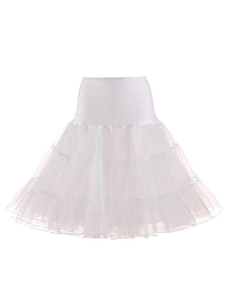 Mayoulove 50s Retro Boneless Skirt Ballet Skirt Petticoat-Mayoulove