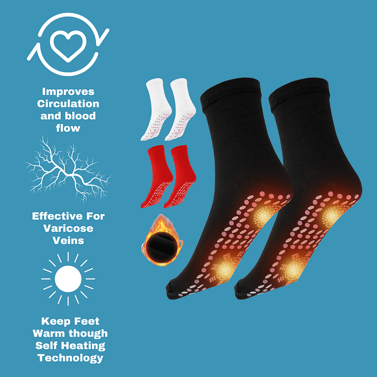 Health Sock Tourmaline Acupressure SelfHeating Socks