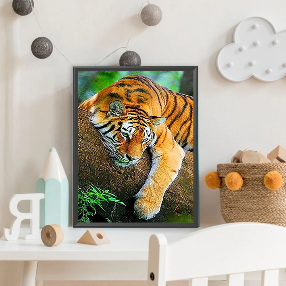 Diamond Painting - Full Round Drill - Tiger(Canvas|30*40cm)
