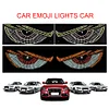 2Pcs LED Car Evil Eyes Warning Lamp USB Car Decoration Devil Eye Light for Truck