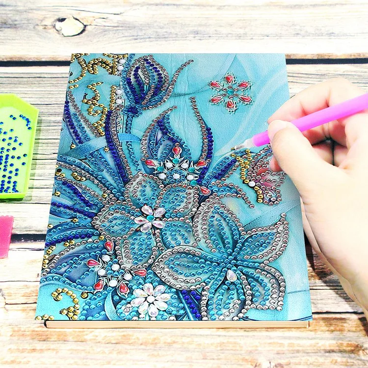 DIY Diamond Painting Notebook Blank No Line Resin Graffiti Drawing Book for  Gift