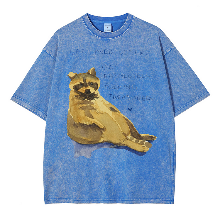 Get Loved Loser Get Absoldtrly Focking Treasured Men's washed T-shirt