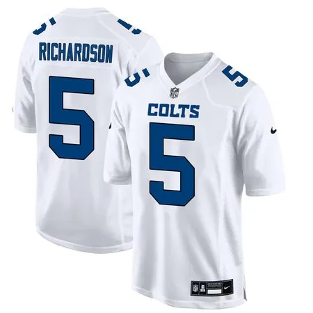 Men's Indianapolis Colts #5 Anthony Richardson  Tundra White Fashion Game Jersey