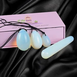 pornhint Pornhint Gem Yoni Egg Set 3 Eggs with String and Massage Wand for Ladies Muscles Massage in Kegel, Postnatal Pelvic Floor Exercises