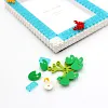 Flower Crab DIY Building Block Photo Frame Kit,Creative Handmade Assembled Photo Frame Handmade Craft Gift Home Tabletop Display Decor