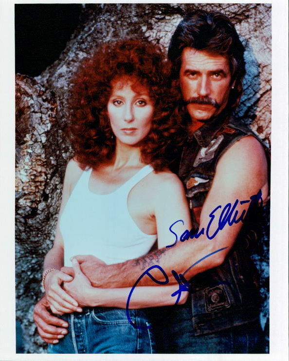 Mask (Cher & Sam Elliott) signed authentic 8x10 Photo Poster painting COA