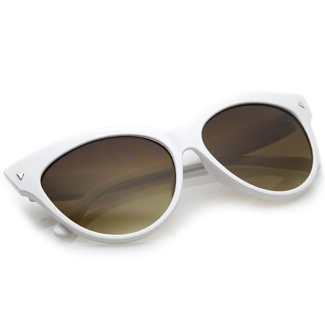 Women's Mod Oversize Horn Rimmed Cat Eye glasses 52mm