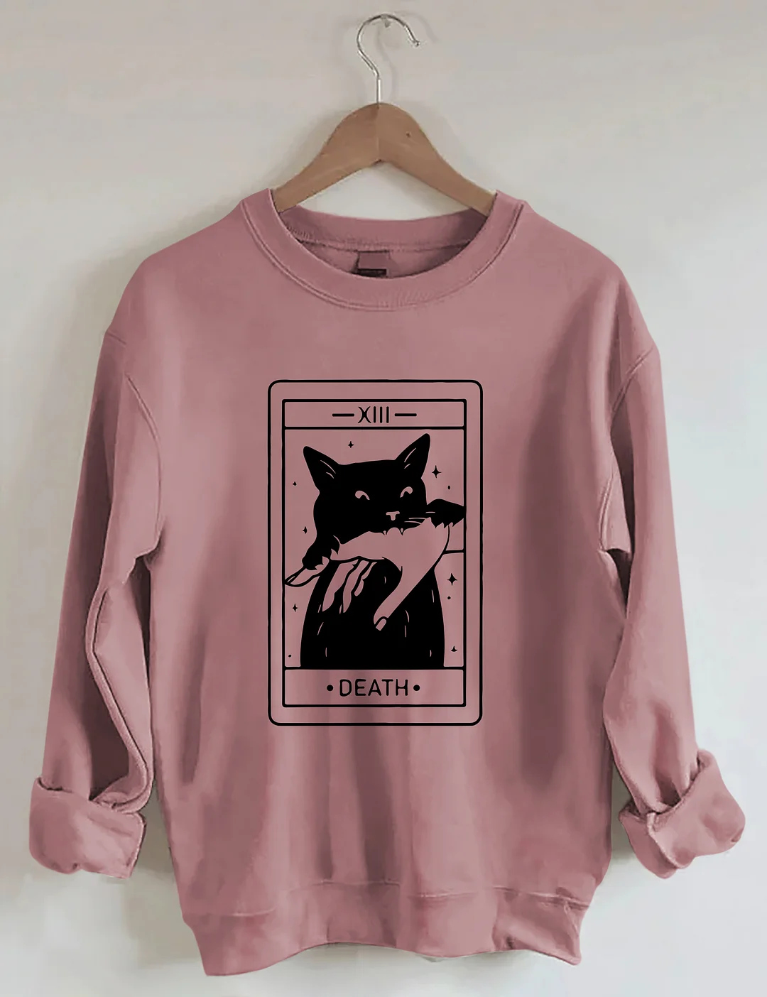 Tarot Card Black Cat Sweatshirt