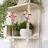 2pcs Flower Cross Diamond Painting Double-sided Crystal Window Suncatcher Craft Set Birthday Gifts Home Garden Decor Hanging Kit