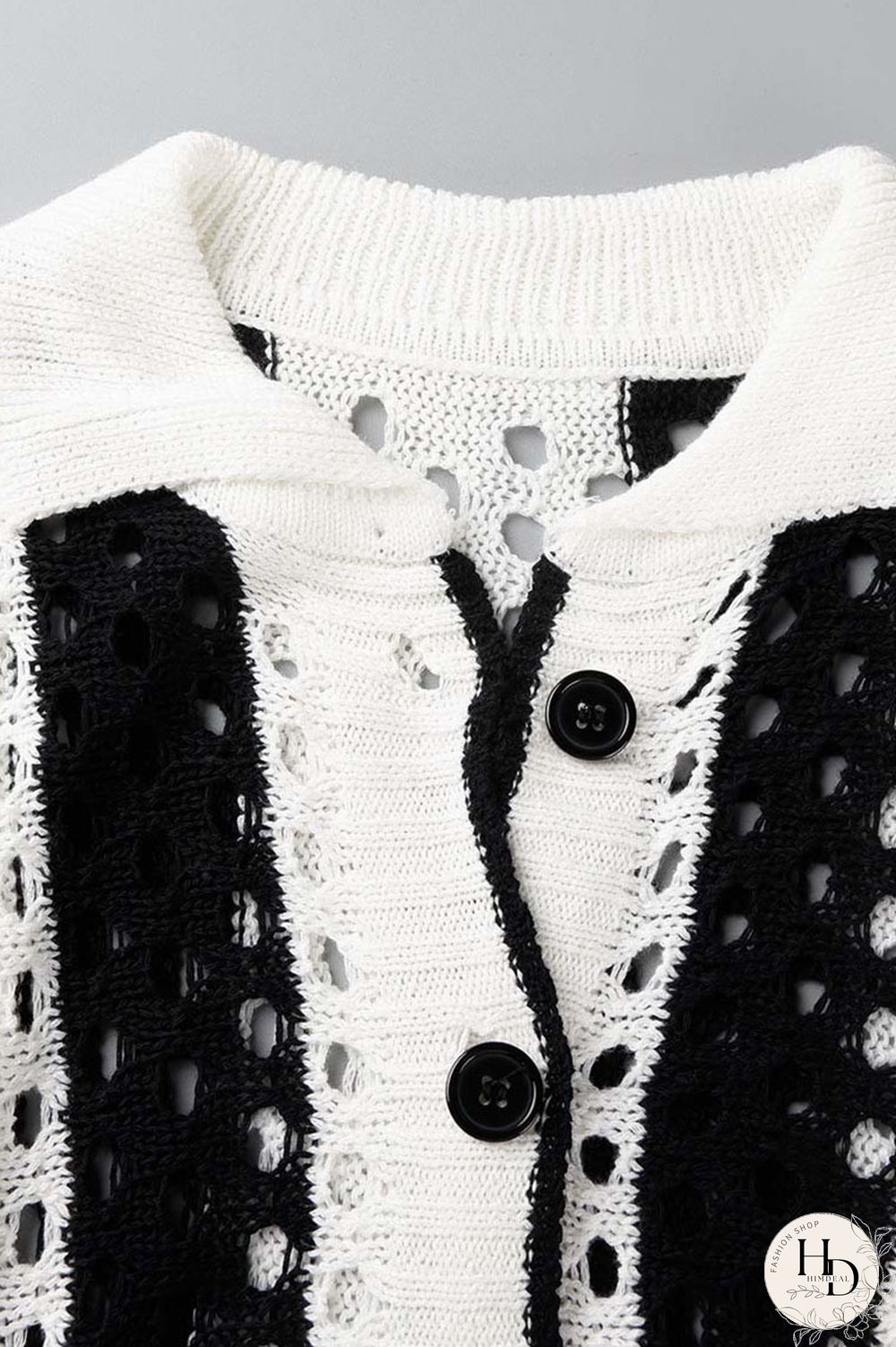 Rose Red Sexy Hollowed Out Patchwork Buckle Turndown Collar Short Sleeve Two Pieces