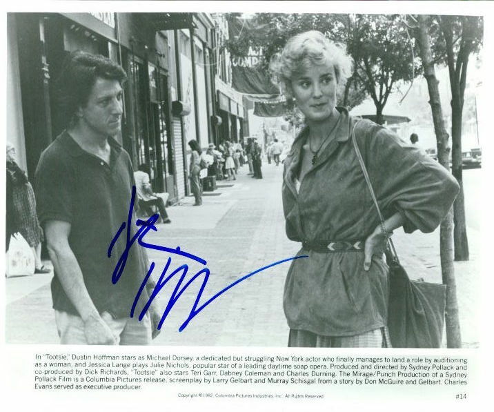 Dustin Hoffman Tootsie vintage in-person signed 8x10 Photo Poster painting