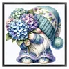 Hydrangea Gnome-11CT Stamped Cross Stitch 45*45cm/17.72*17.72in