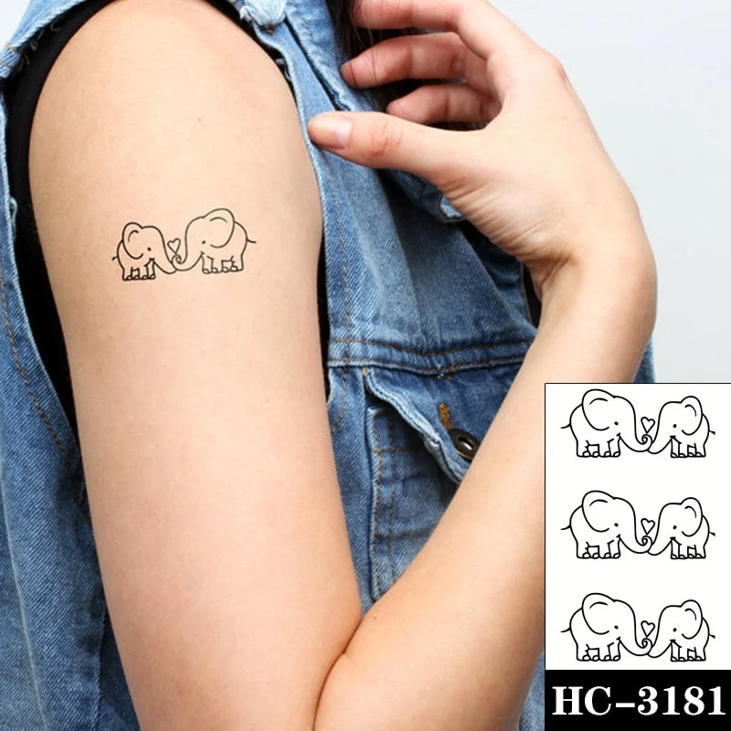 Holding Hands In Love Stickers Hand Heart Tattoo Body Art Makeup Waterproof Temporary Women and Men Fake Tatoo