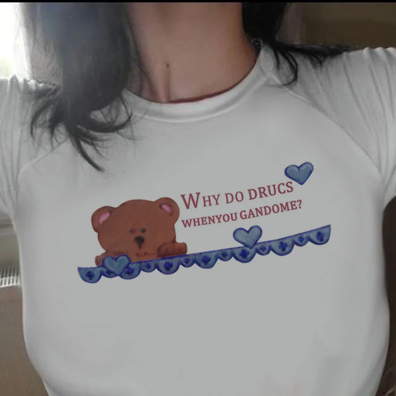 Uveng T-shirt Fashion Casual Short-sleeved Summer Blouses