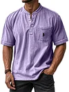 Men's Casual Pocket V-Neck T-Shirt