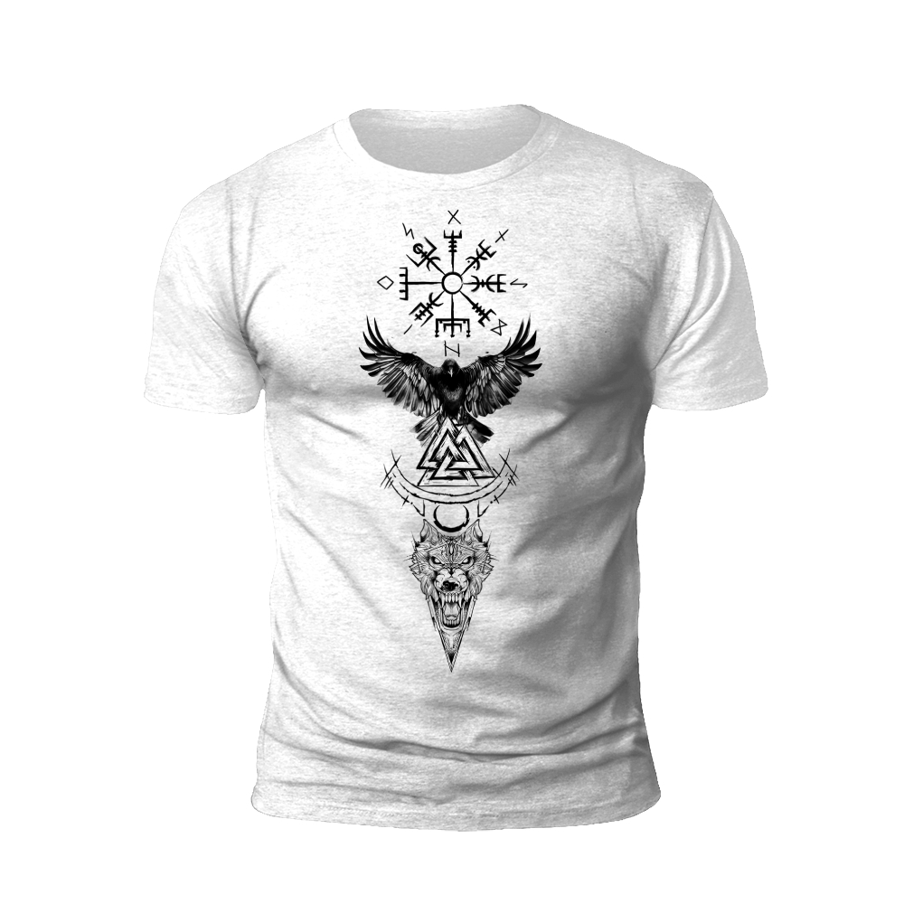 Mystic Wolf and Raven T-Shirt
