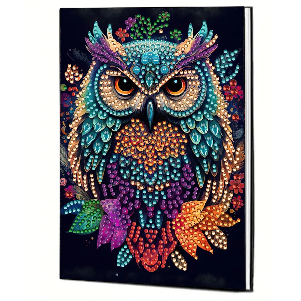 DIY Lion 50 Pages Special Shaped Diamond Painting Notebook for Adults Students