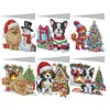 uk.everydayedeals (Limited Stock)6Pcs DIY Diamond Painting Greeting Card - Dogs