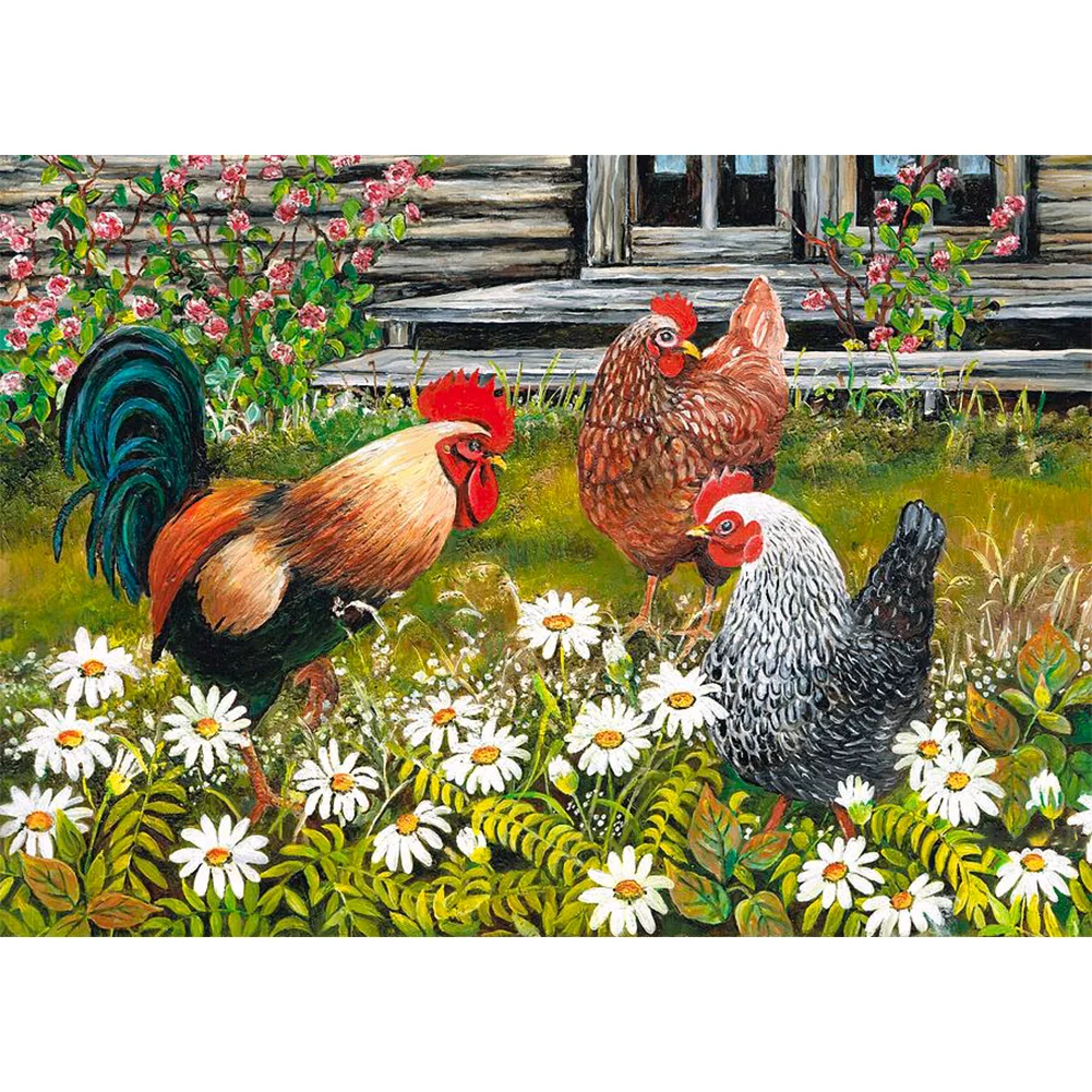 Diamond Painting - Full Round/Square Drill - Rooster(30*40 - 50*60cm)