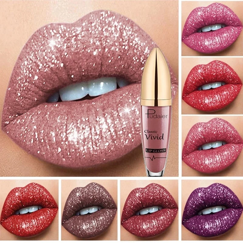 🎅Christmas PRE SALE -45% OFF🔥Diamond Lip Gloss Matte To Glitter Liquid Lipstick Waterproof