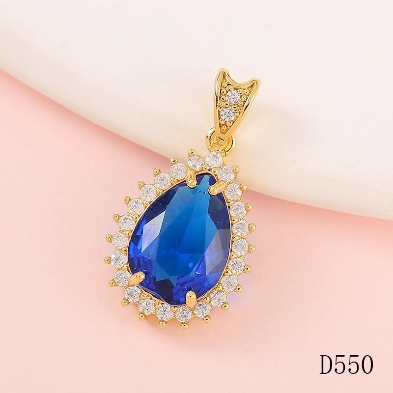 1 Piece Copper Fruit Bow Knot Pendant