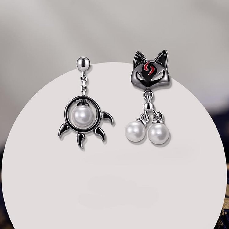 925 Sterling Silver Cat Earring - Gotamochi Kawaii Shop, Kawaii Clothes