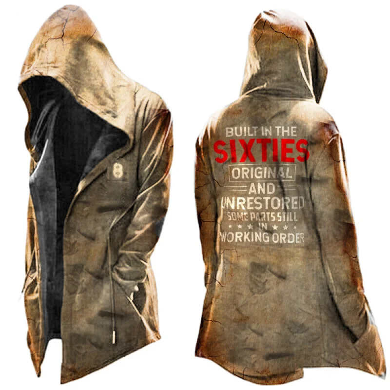 Vintage Hooded Long Sleeve letter Printed Jacket / [viawink] /