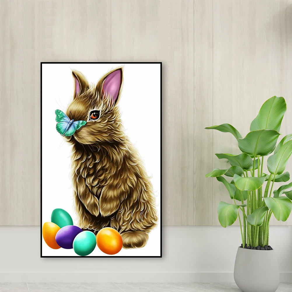 Full Round Diamond Painting 30*45cm - Rabbit