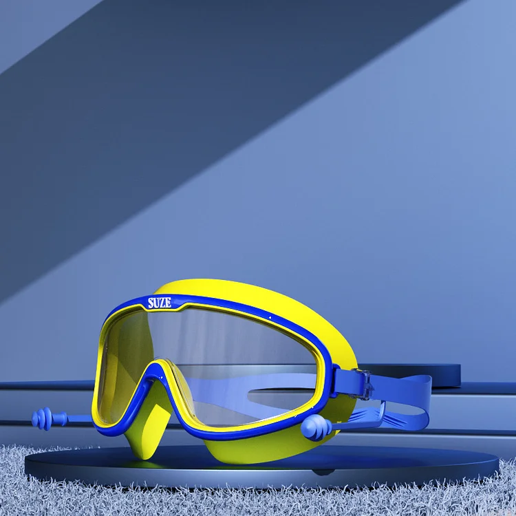 Swimming goggles Waterproof anti-fog high definition big frame swimming glasses men and women's professional diving swimming equipment_ viptrois