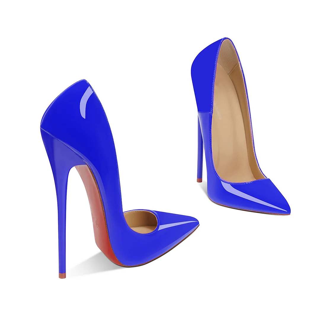 160mm Sky-High High Heels Red Bottom Shoes Classic Pointed Stiletto Heels-MERUMOTE