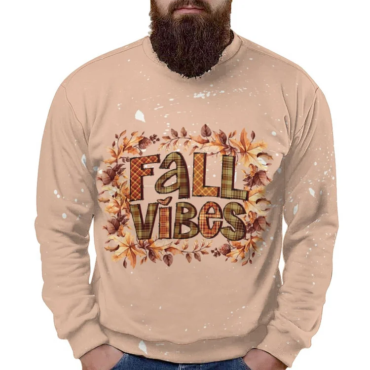 Personalized Design Thanksgiving Men's Full Print Pullover Hoodie Full Print