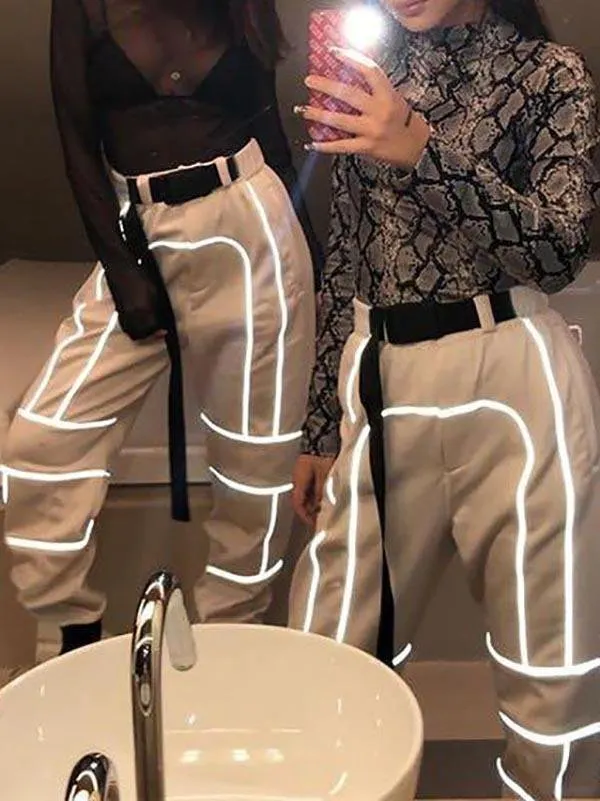 Reflective Cargo pants for Women