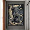 Moon Cat-11CT/14CT Stamped/Counted Cross Stitch 40*60cm(Big Size)