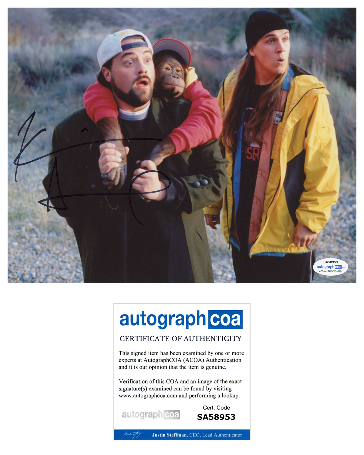 Kevin Smith Signed Autographed 8x10 Photo Poster painting Clerks Jay & Silent Bob ACOA COA