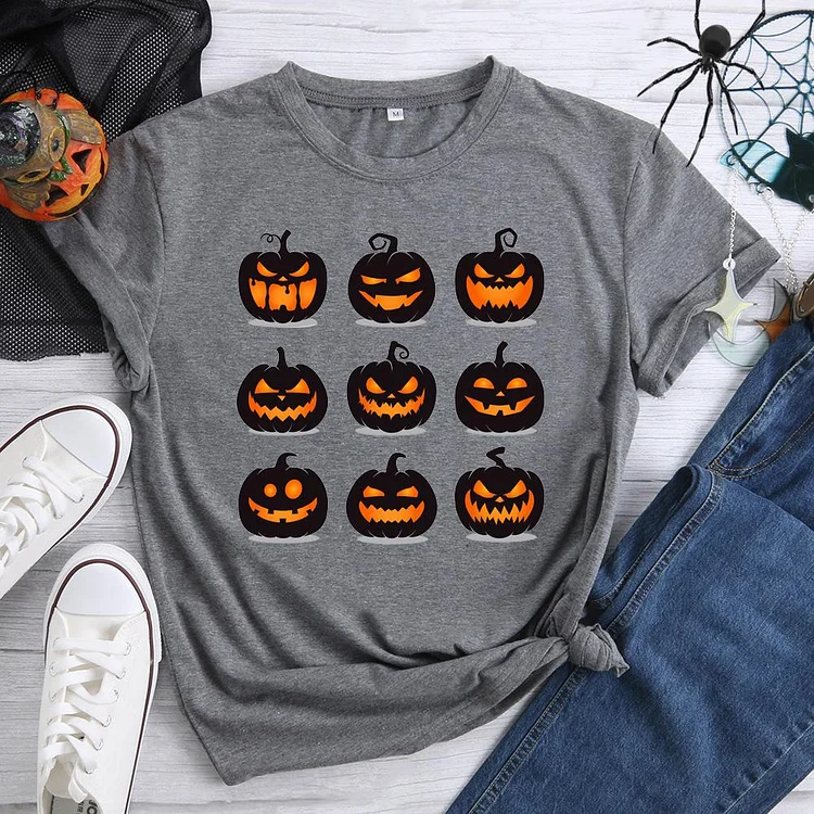 Halloween pumpkin grimace T-Shirt-07231