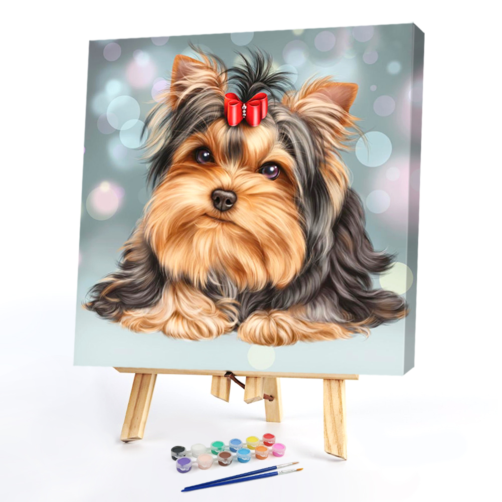 

20*20CM - Paint By Numbers - Lovely Puppy, 501 Original