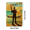Sticker homme des cavernes home bar - Panneaux en &eacute;tain m&eacute;tallique(20*30cm/30*40cm)