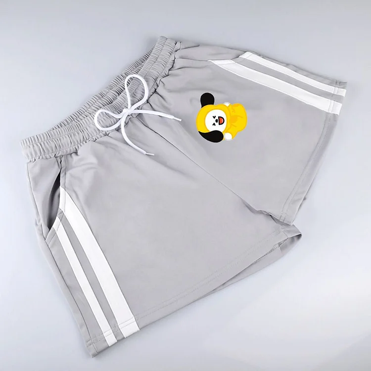 BT21 Baby Cute Gray Sports Shorts