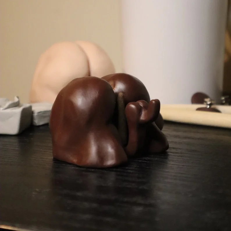 Butt Shape Incense Burner