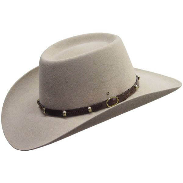 The Boss 100X  Cowboy Hat-Natural-3.5" Brim, 4" Crown--Made in Australia