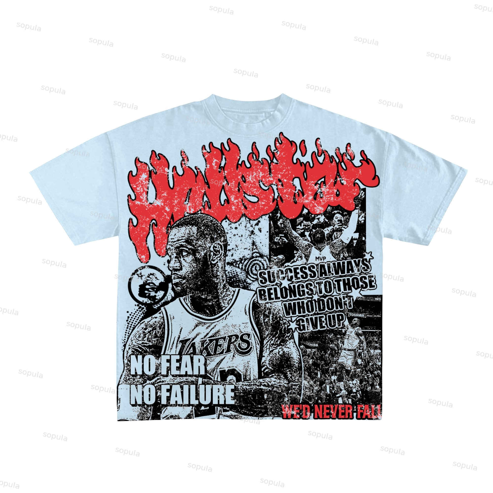 Sopula New Hstar - Legendary Player Print Graphic Cotton T-Shirt - SOPULA