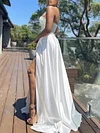 Sexy Slim Off-The-Shoulder Shiny Empire Split-Side Party Maxi Dress
