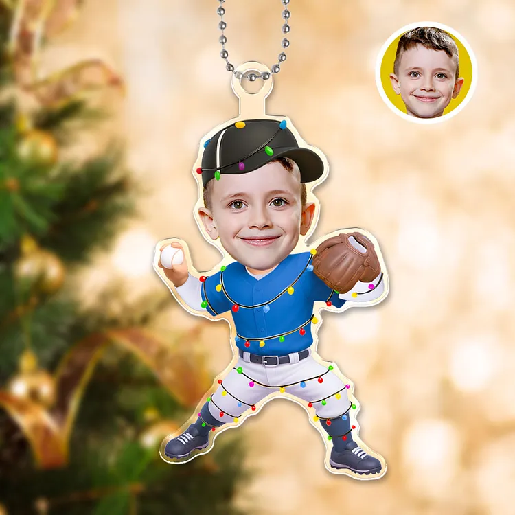 Custom 3d Effective Cristmas Ornament Custom Face & Name Decor Ornaments Gifts For Family For Lover For Kids For Christmas