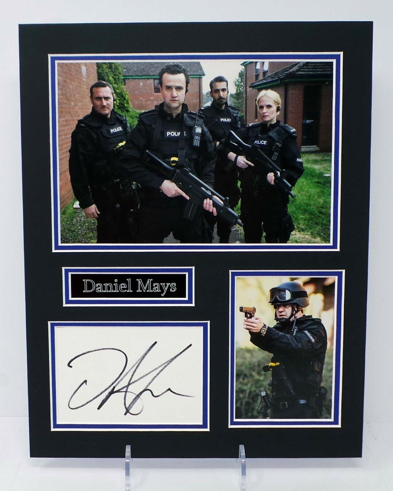 Daniel MAYS Sgt Danny WALDRON Signed & Mounted Line of Duty Photo Poster painting AFTAL RD COA