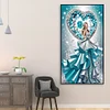 Love Dress Lady - Round Drill Diamond Painting - 40*70CM