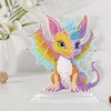 Diamond Painting Acrylic Multi-Color Dragon Ornament Kids Gift
