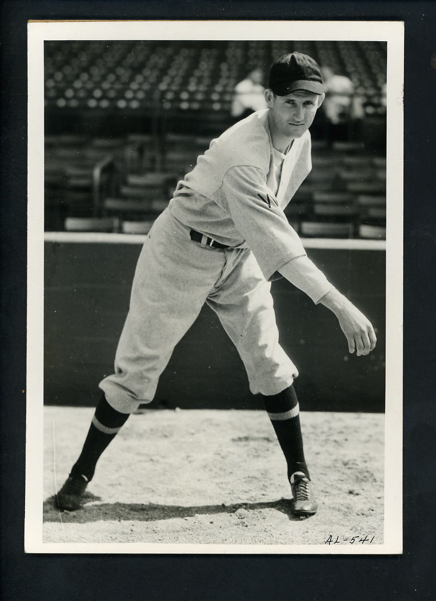 Jack Russell circa 1930's Press Original Photo Poster painting Washington Senators