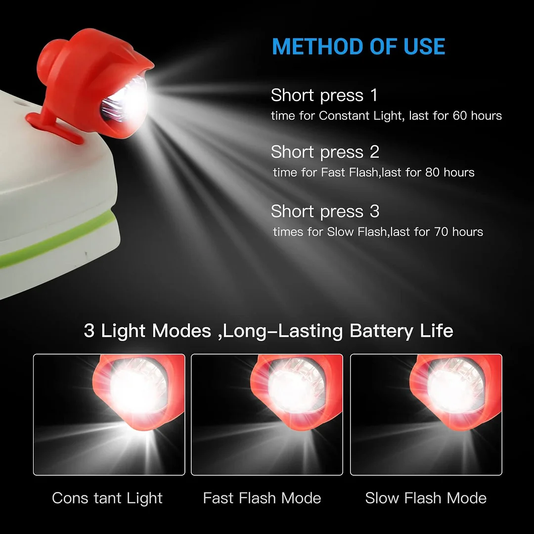 Croc lights - Rechargeable Made of High-quality ABS Plastic  for Adults and Kids